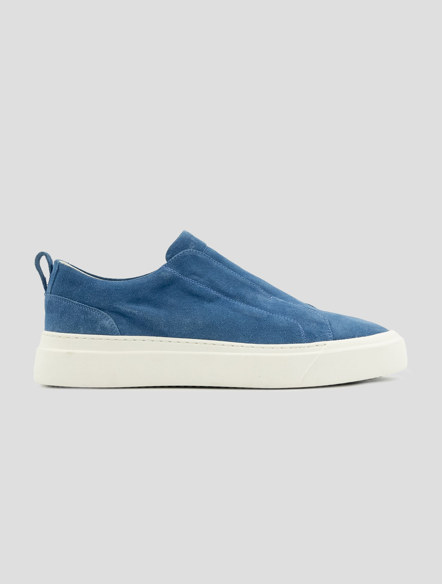 Kiton Light Blue Leather Suede Sneakers