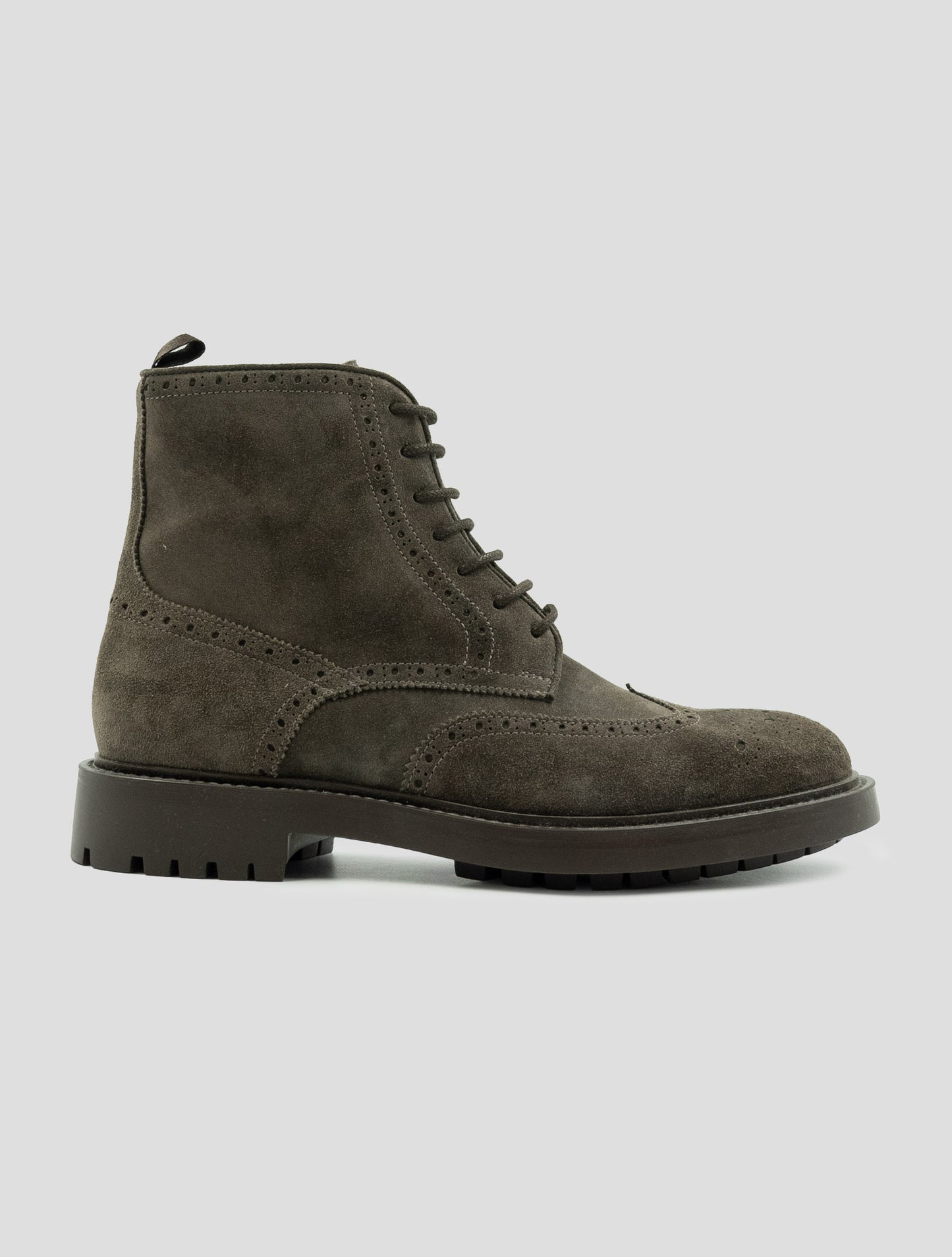 Kiton Brown Leather Suede Boots