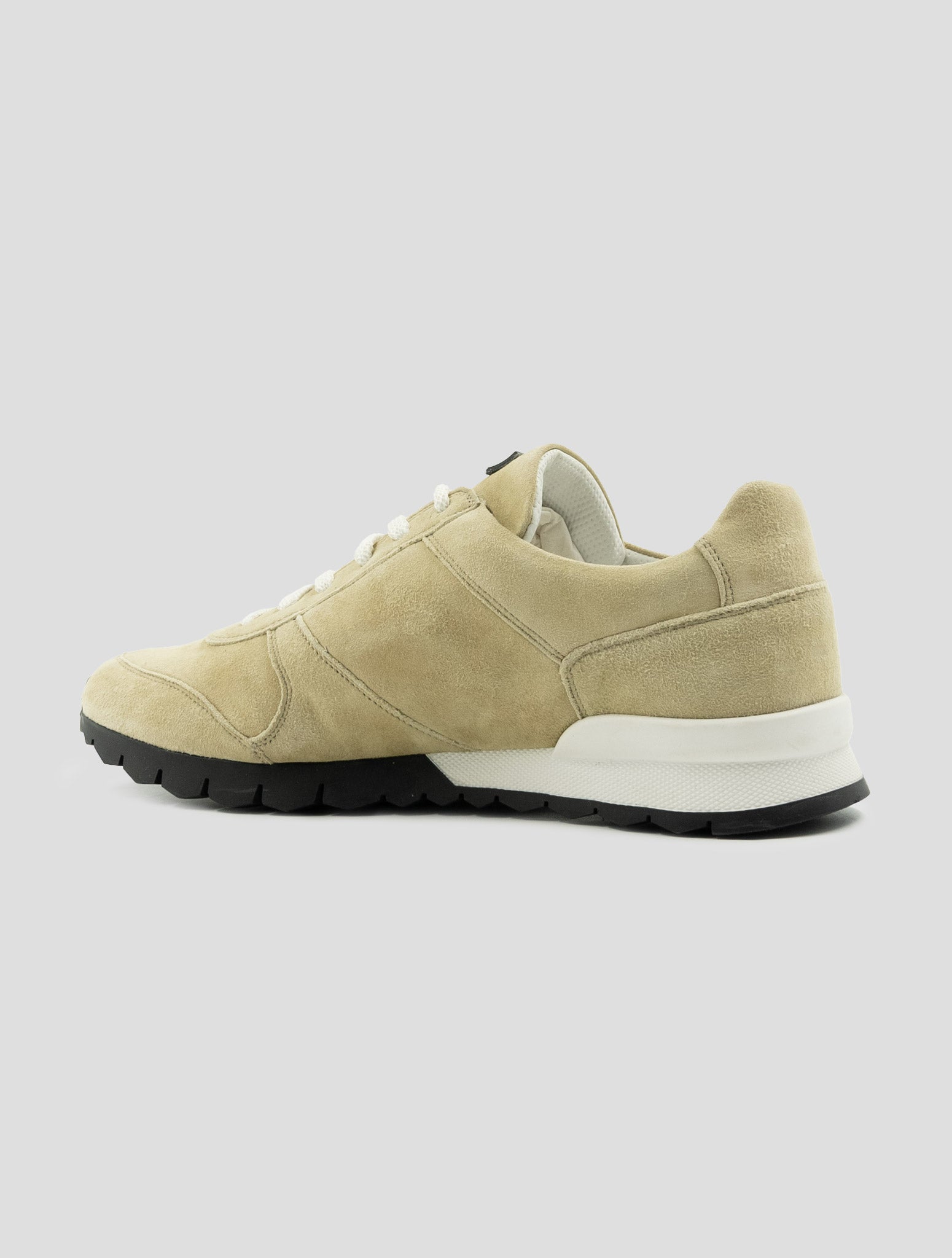 Kiton Beige Leather Sneakers