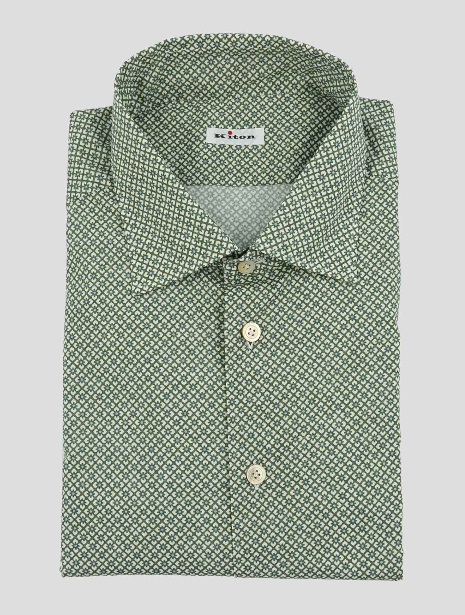 Kiton Green Cotto Ea Nerano Shirt