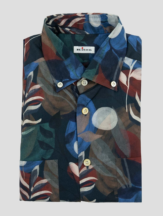 Kiton Multicolor Cotton Ciro Shirt