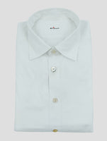 Kiton White Cotton Pa Ea Shirt