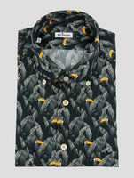 Kiton Black Cotton Ciro Shirt