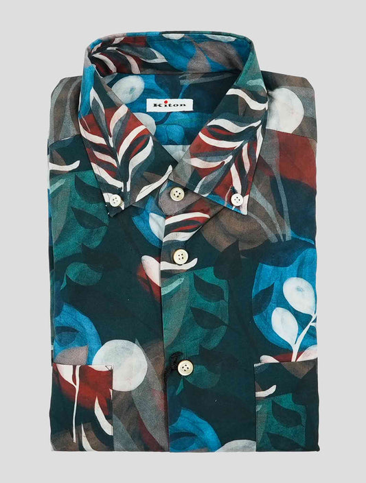 Kiton Multicolor Cotton Shirt