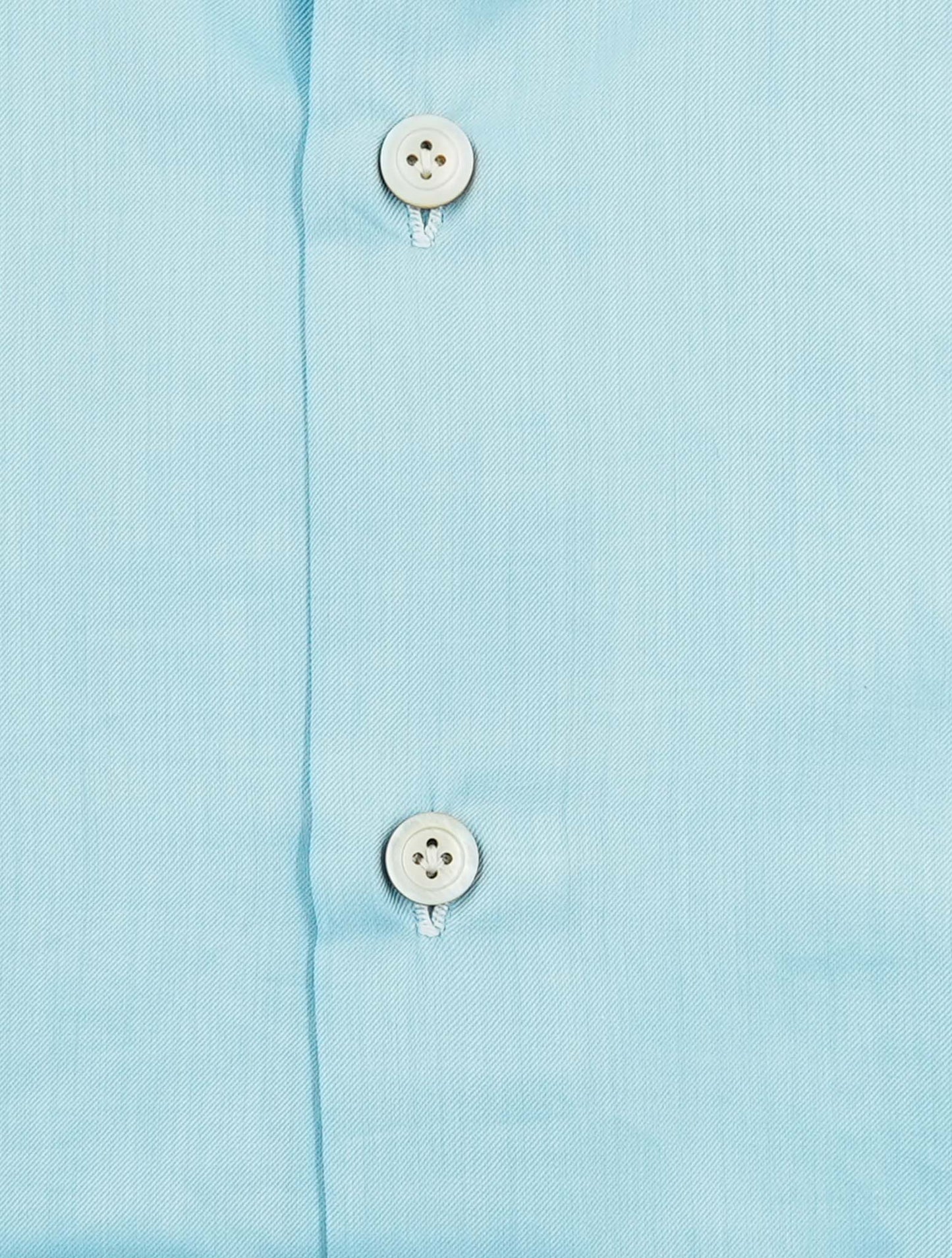 Kiton Blue Cotton Shirt