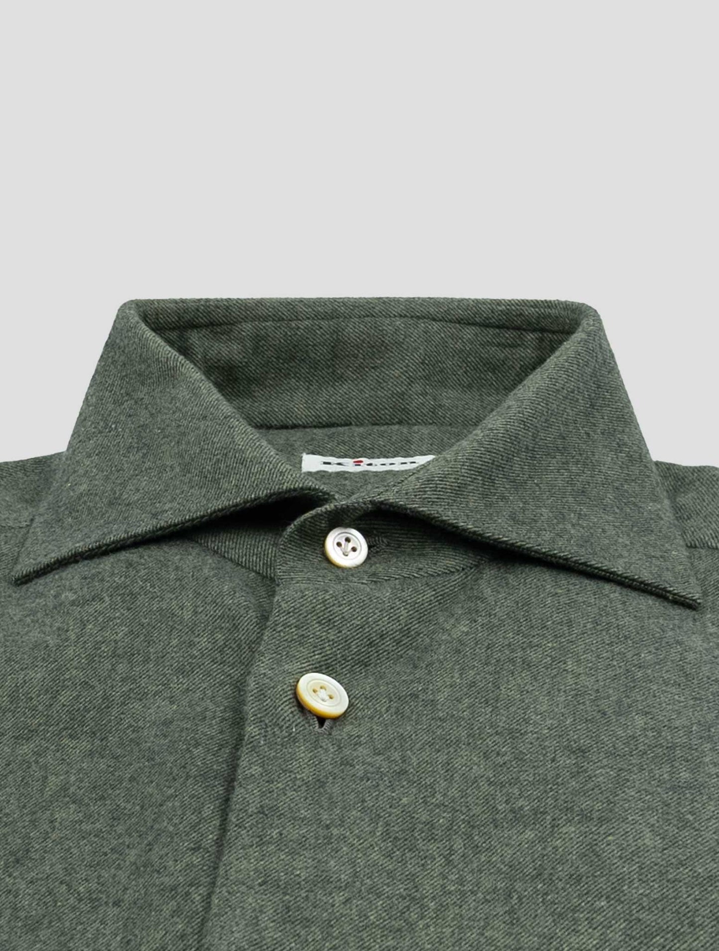 Kiton Green Cotton Shirt