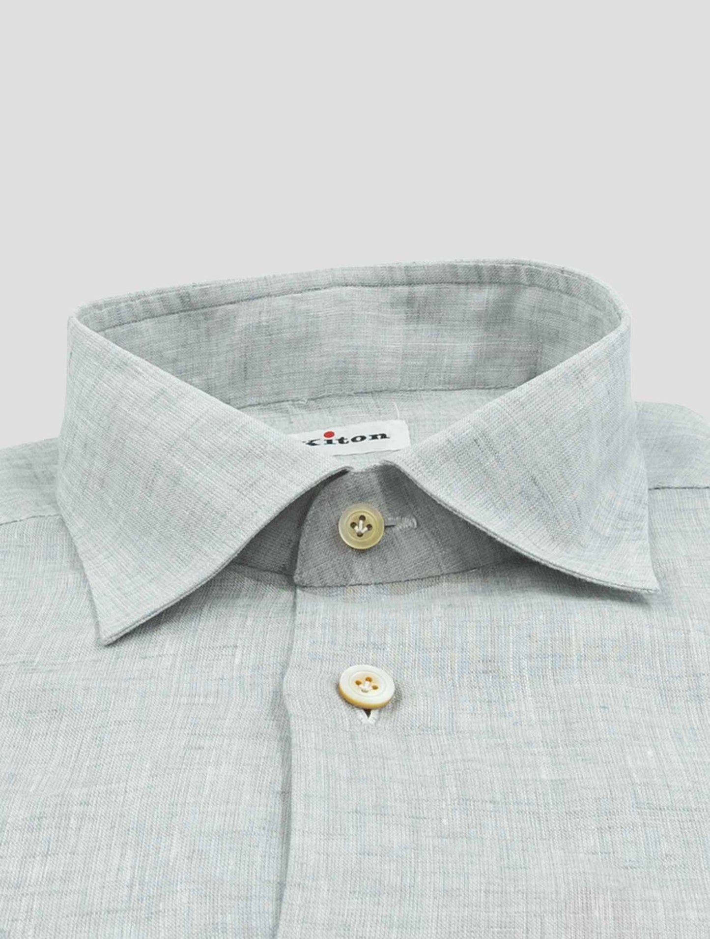 Kiton Light Gray Cotton Shirt