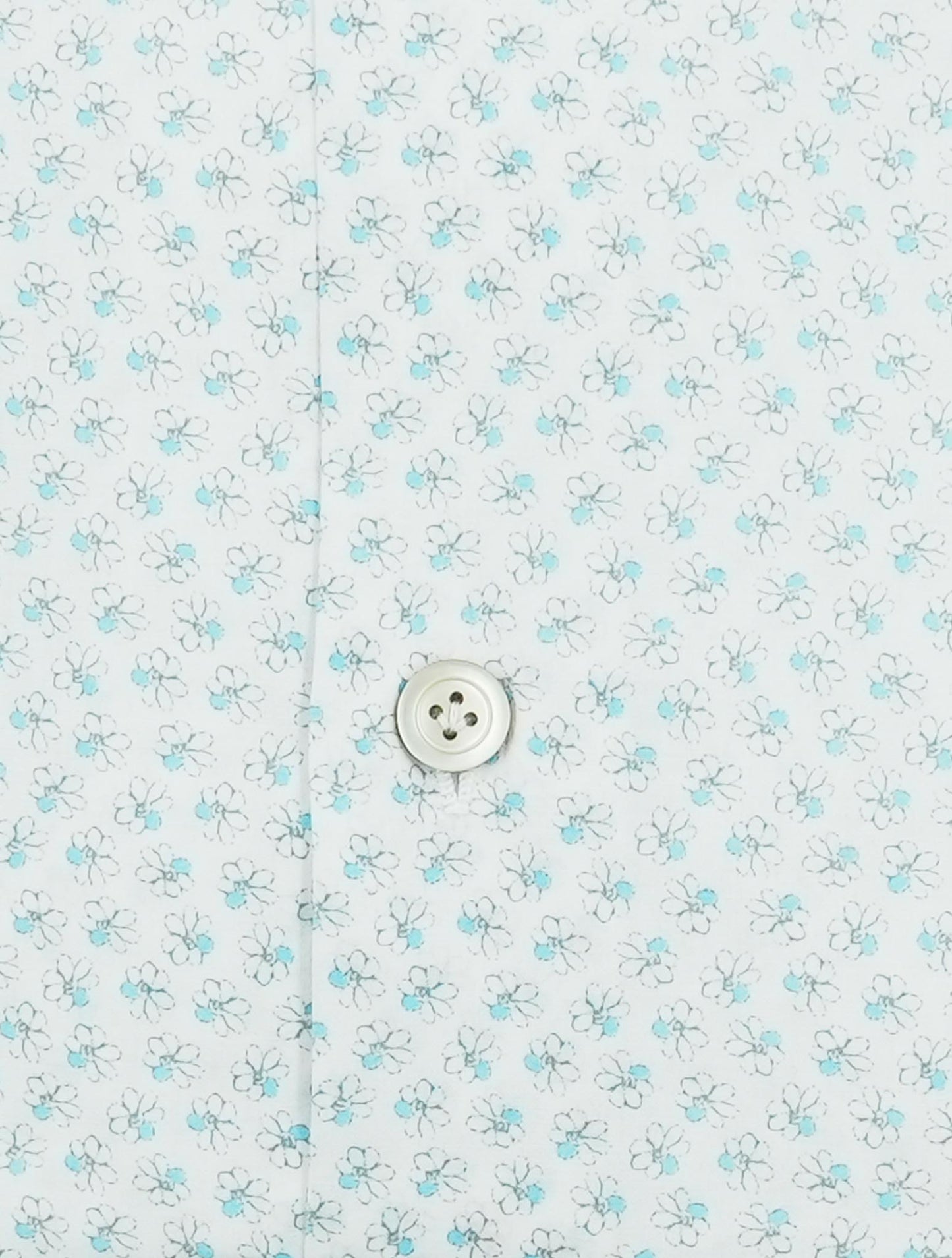 Kiton White Light Blue Cotton Shirt