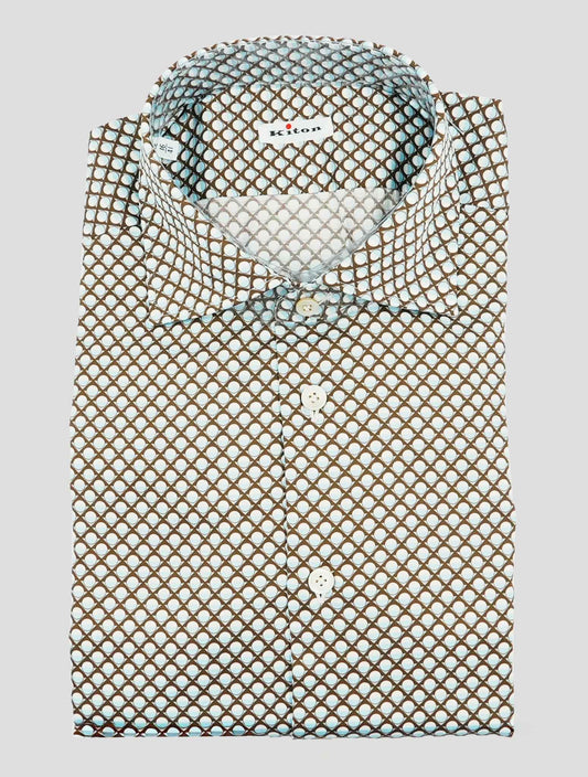 Kiton Multicolor Cotton Shirt