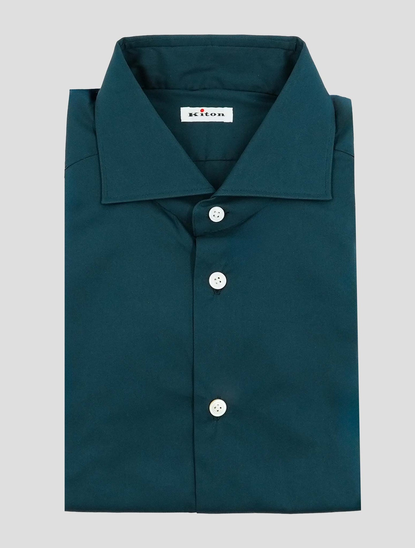 Kiton Blue Cotton Pa Ea Shirt