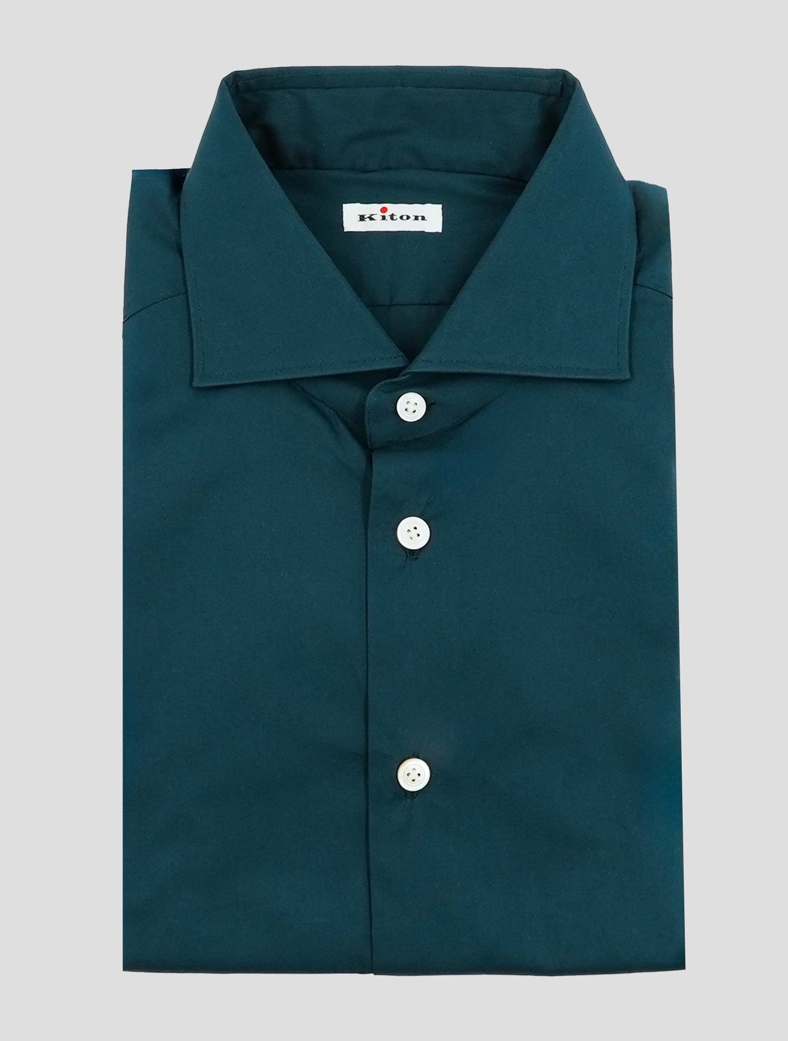 Kiton Blue Cotton Pa Ea Shirt