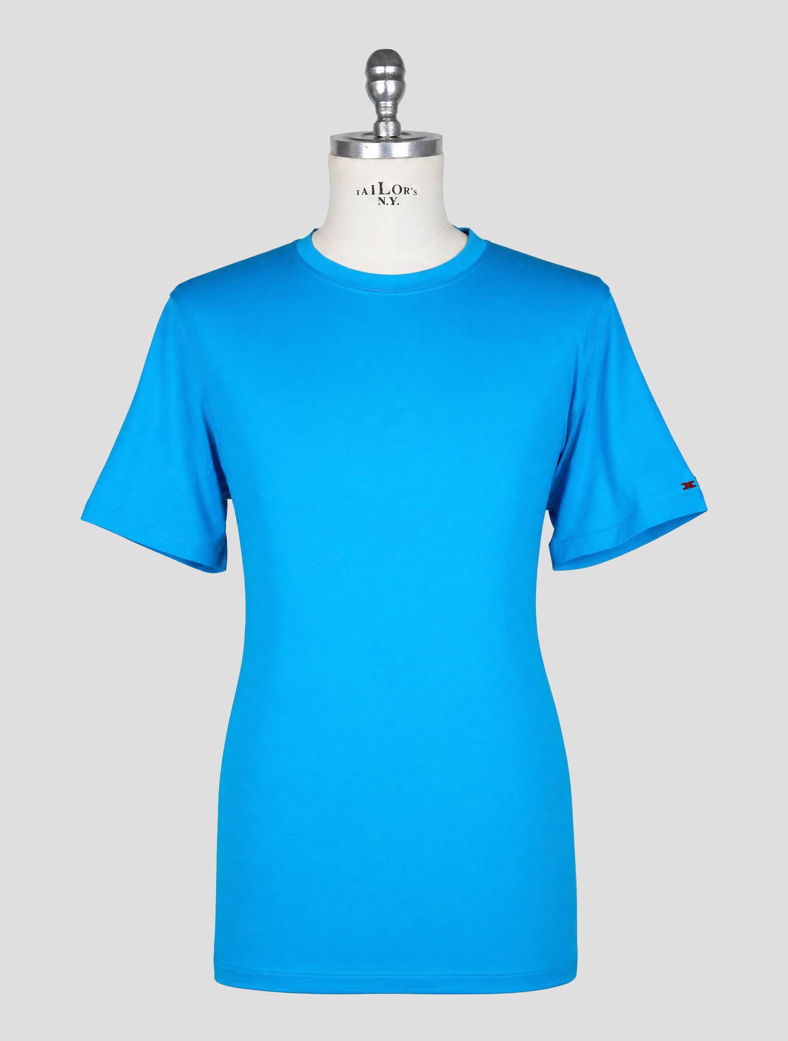 Kiton Light Blue Cotton T-Shirt