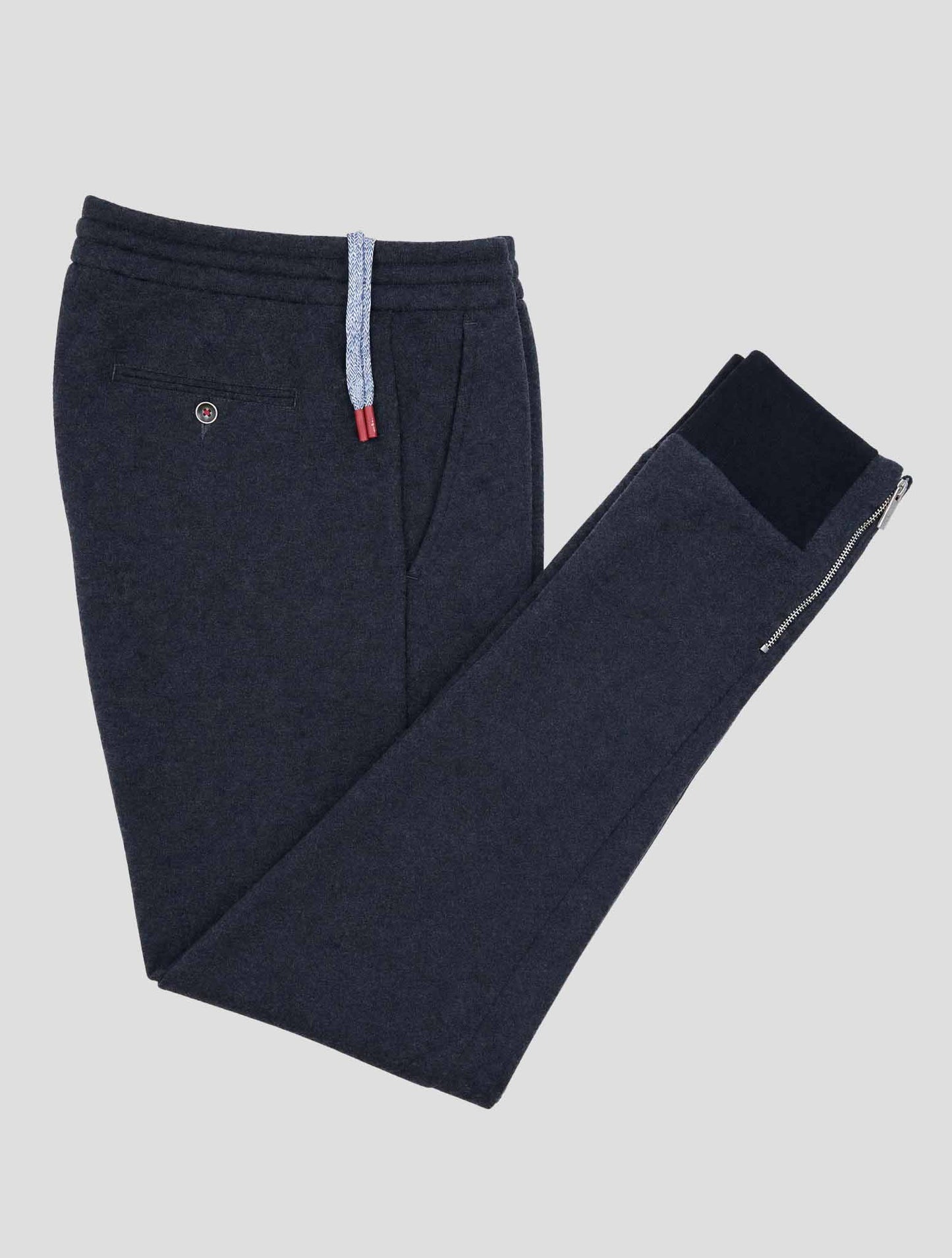 Kiton Gray Cashmere Pa Jogging Pants