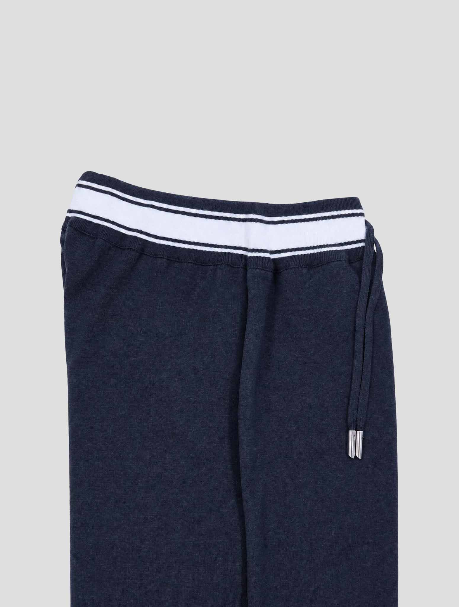 Kiton Black Cotton Pants