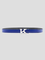 Kiton Blue Leather Belt
