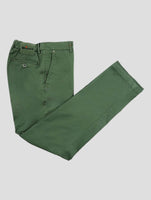 Kiton Green Cotton Ea Pants