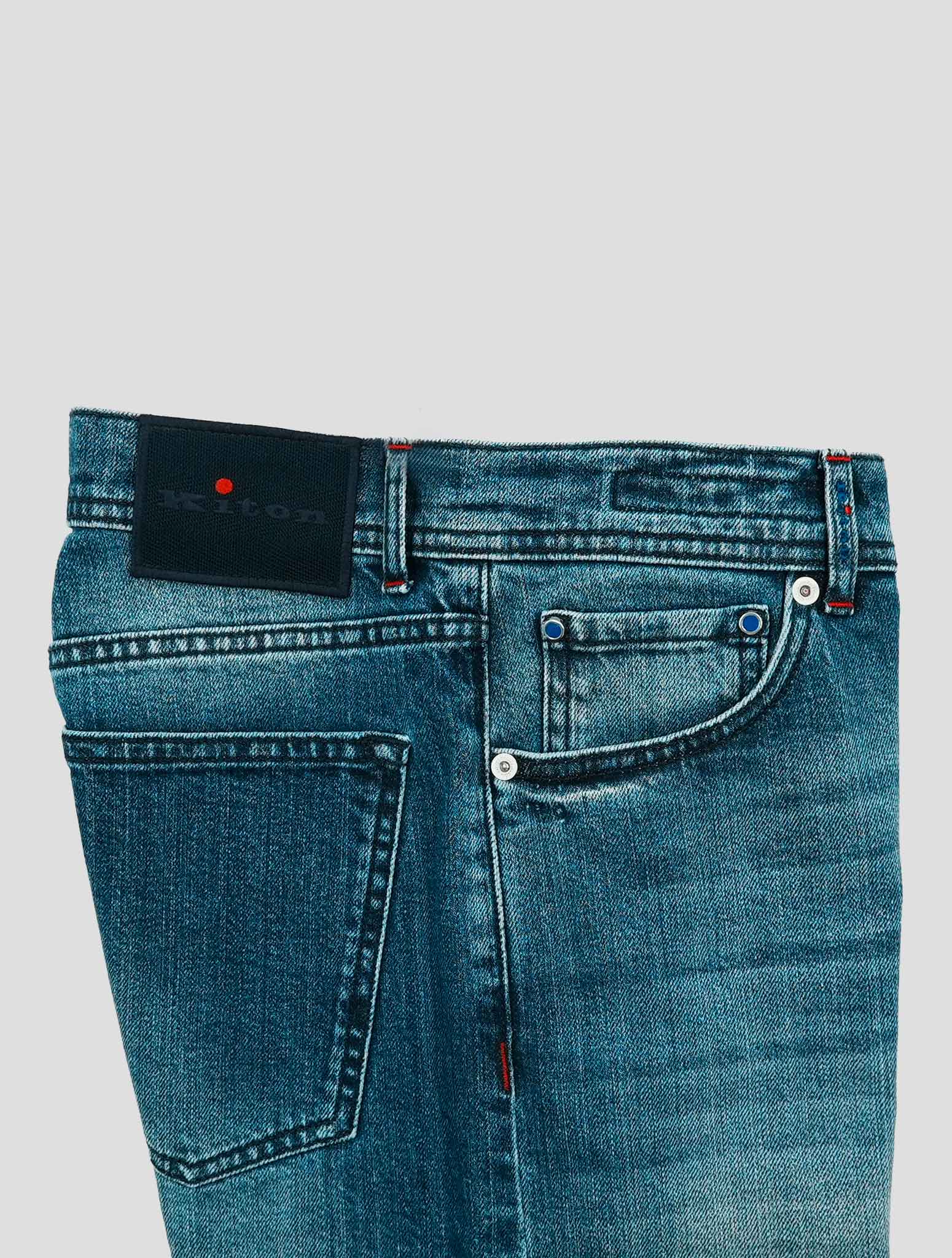 Kiton Denim Cotton Ea Jeans