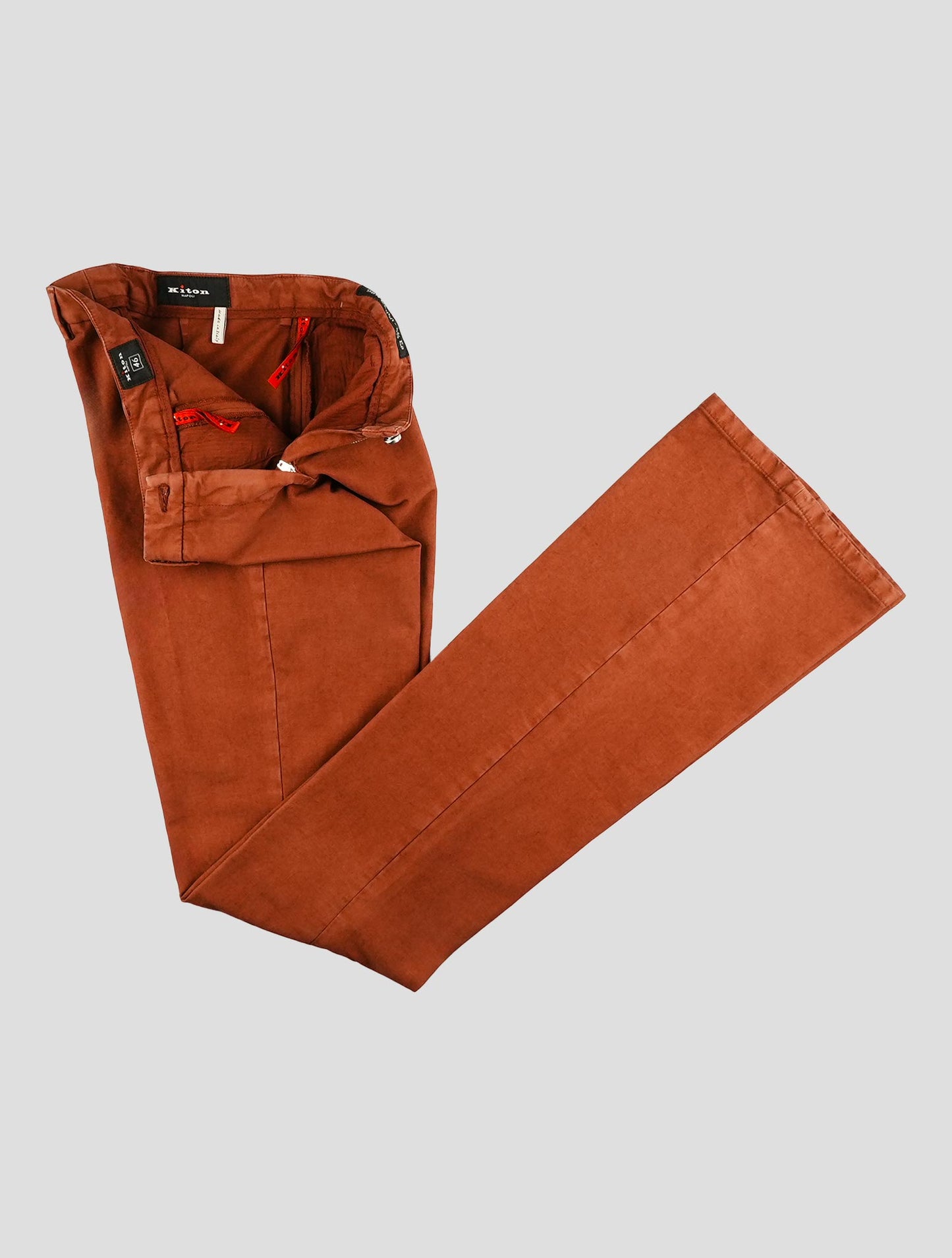Kiton Brown Cotton Ea Pants