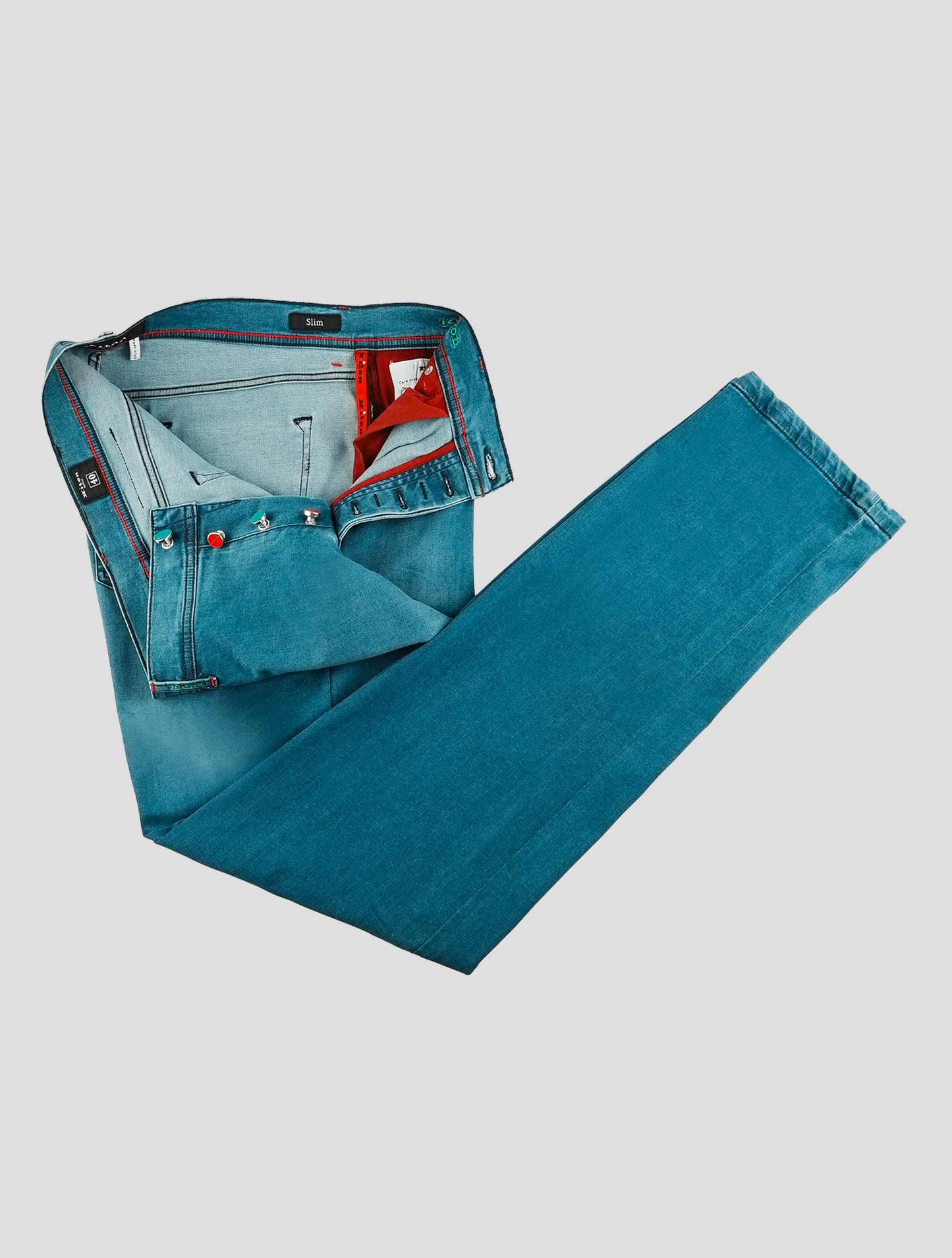 Kiton Blue Cotton Ea Jeans