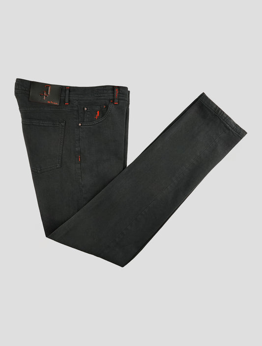 Kiton Black Cotton Ea Special Edition Plus One Jeans