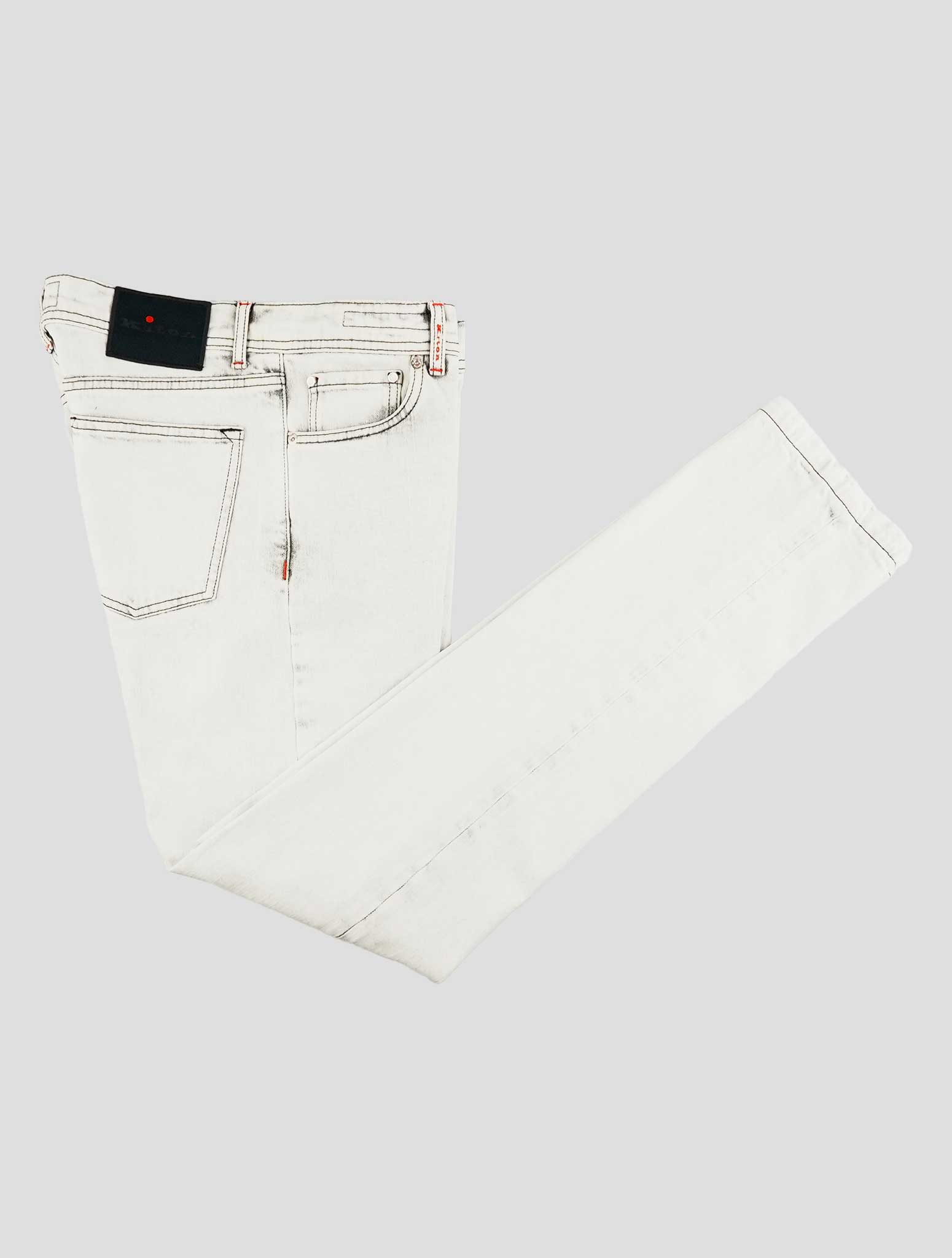 Kiton Gray Cotton Ea Jeans