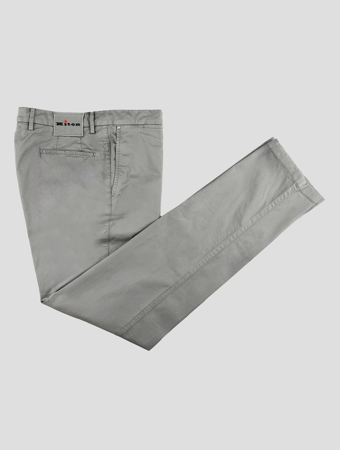 Kiton Gray Cotton Ea Pants