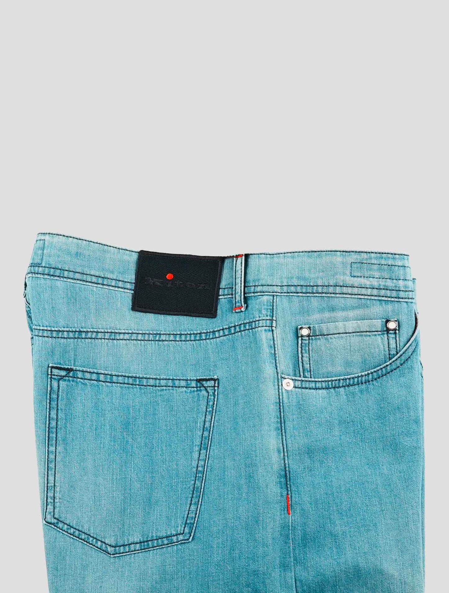 Kiton Blue Cotton Ea Jeans