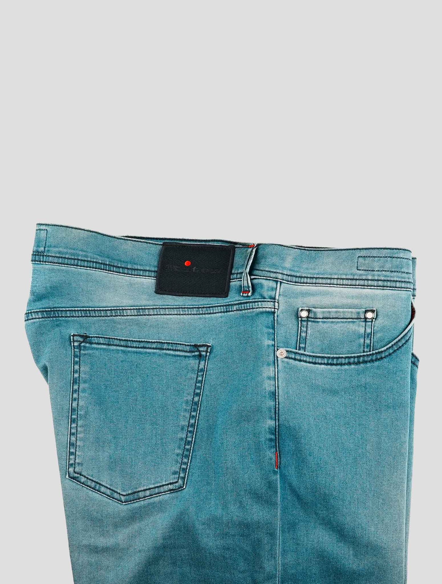 Kiton Blue Cotton Ea Jeans
