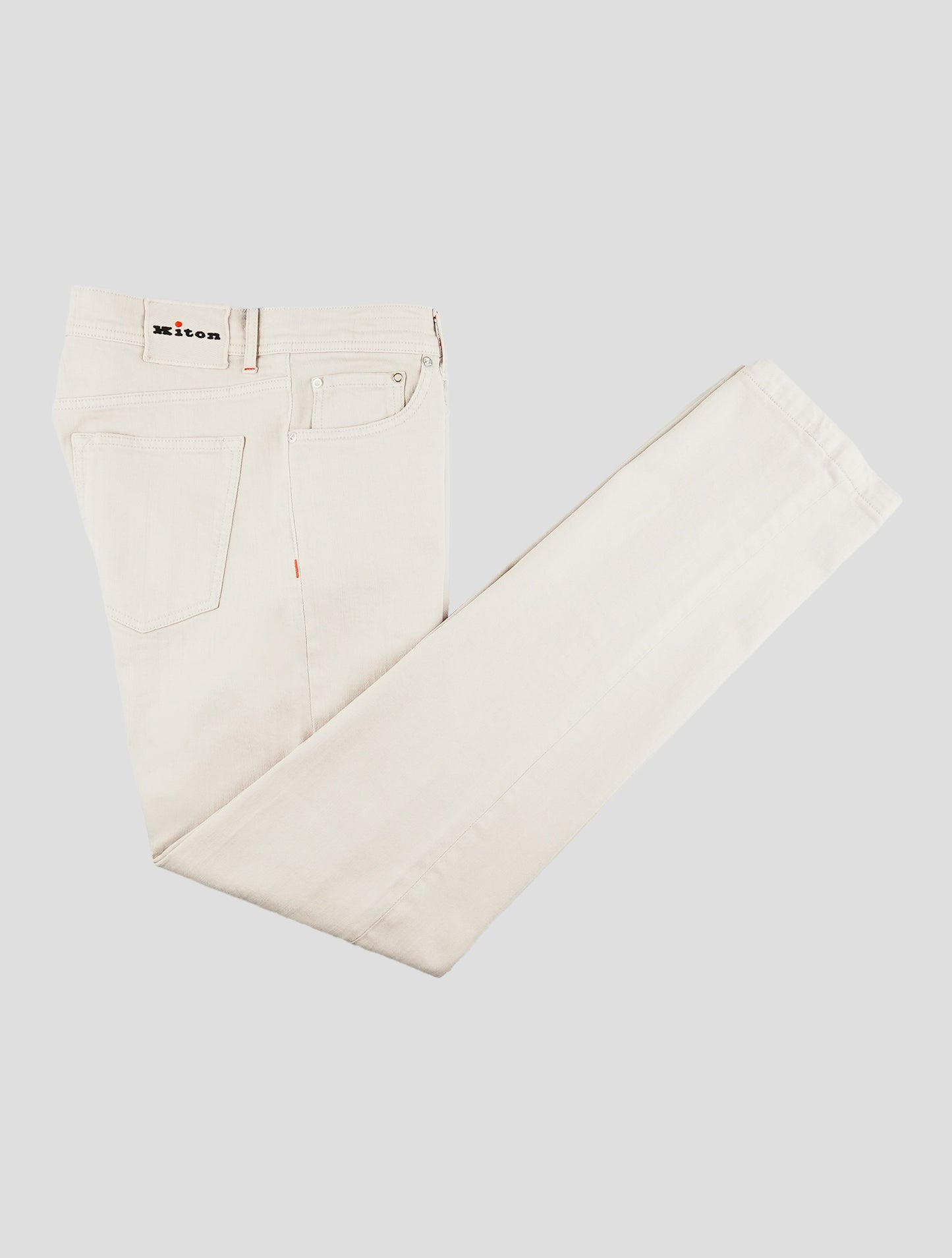 Kiton Gray Cotton Ea Jeans