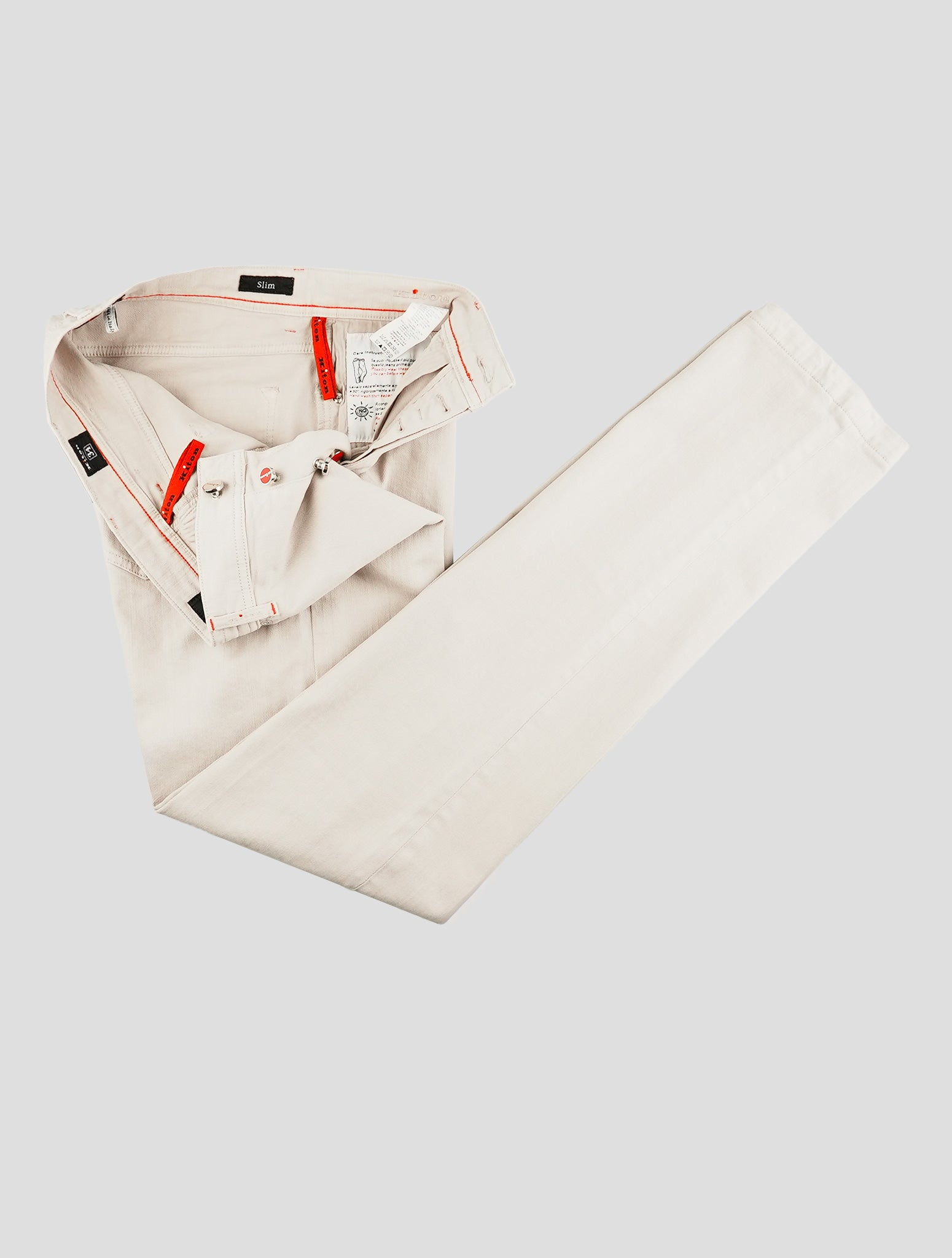 Kiton Gray Cotton Ea Jeans