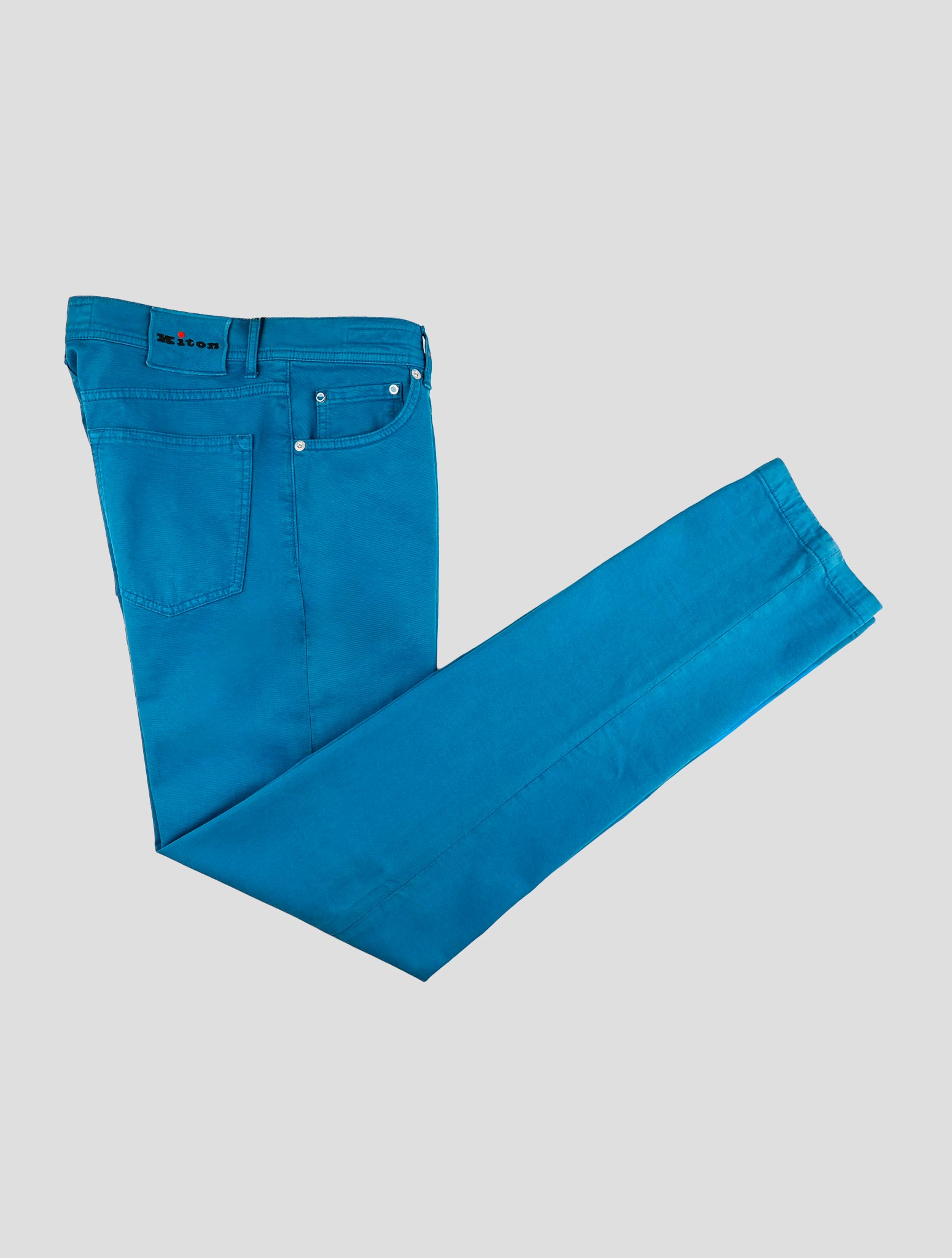Kiton Blue Cotton Cashmere Ea Jeans