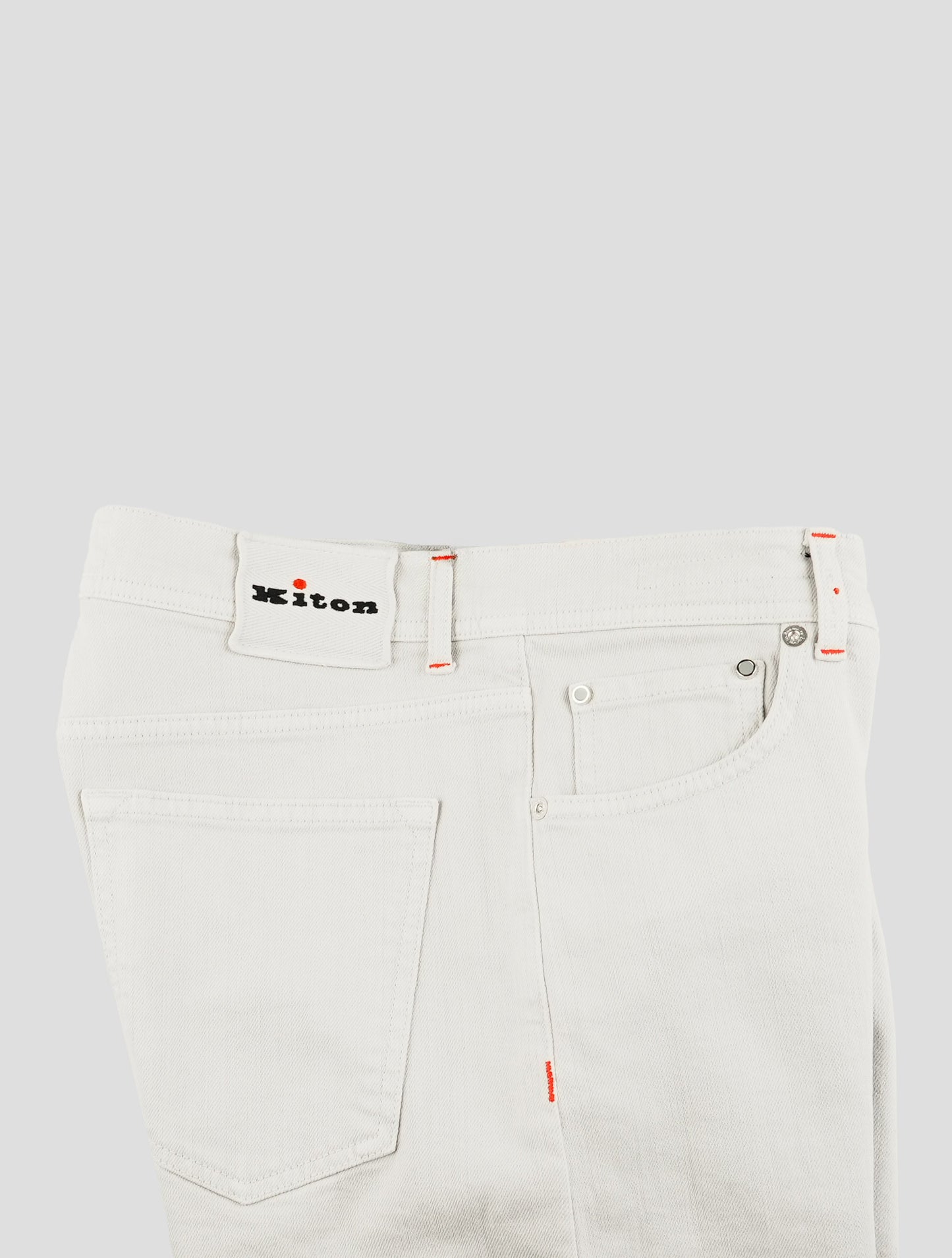 Kiton Gray Cotton Ea Jeans