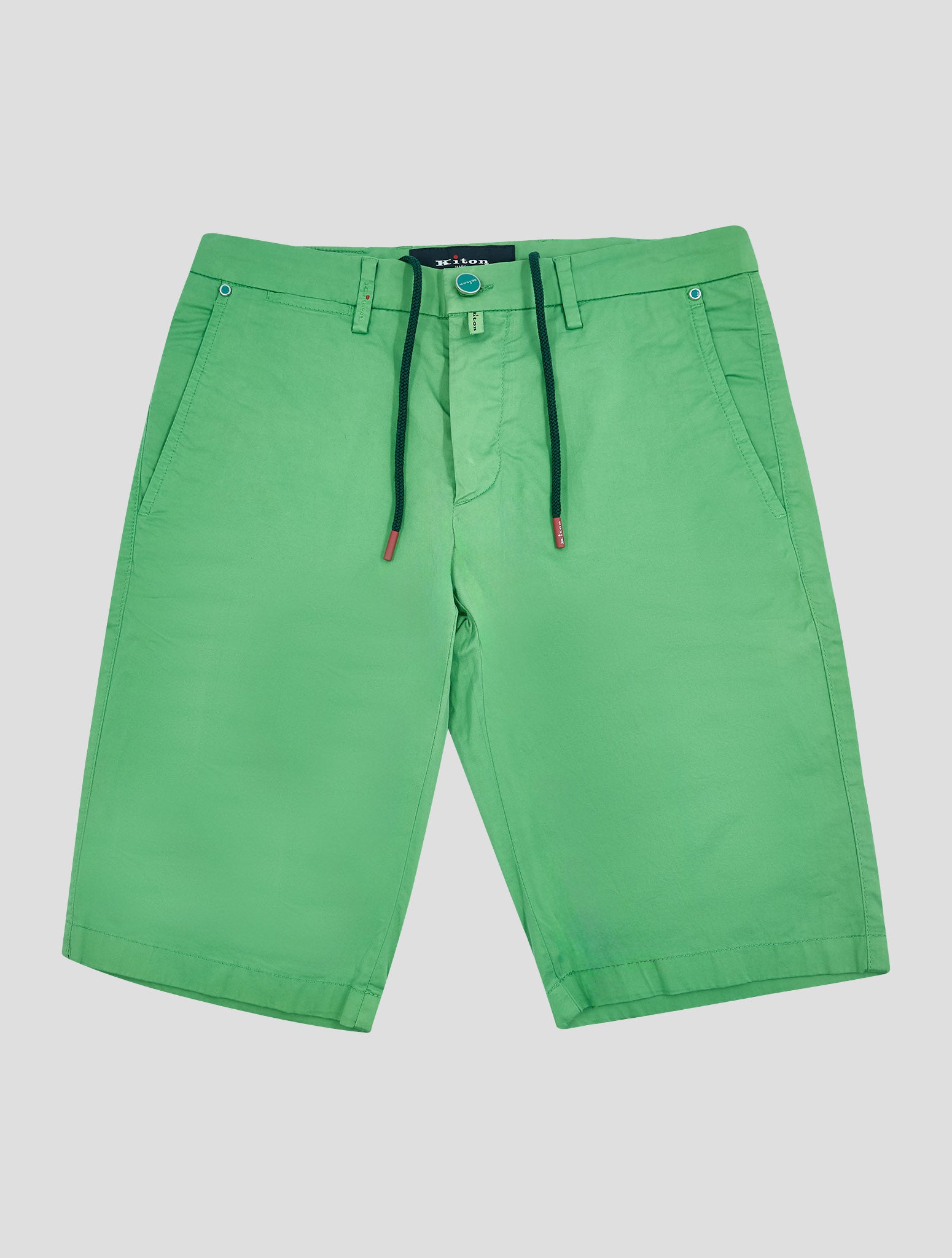 Kiton Green Cotton Ea Short Pants