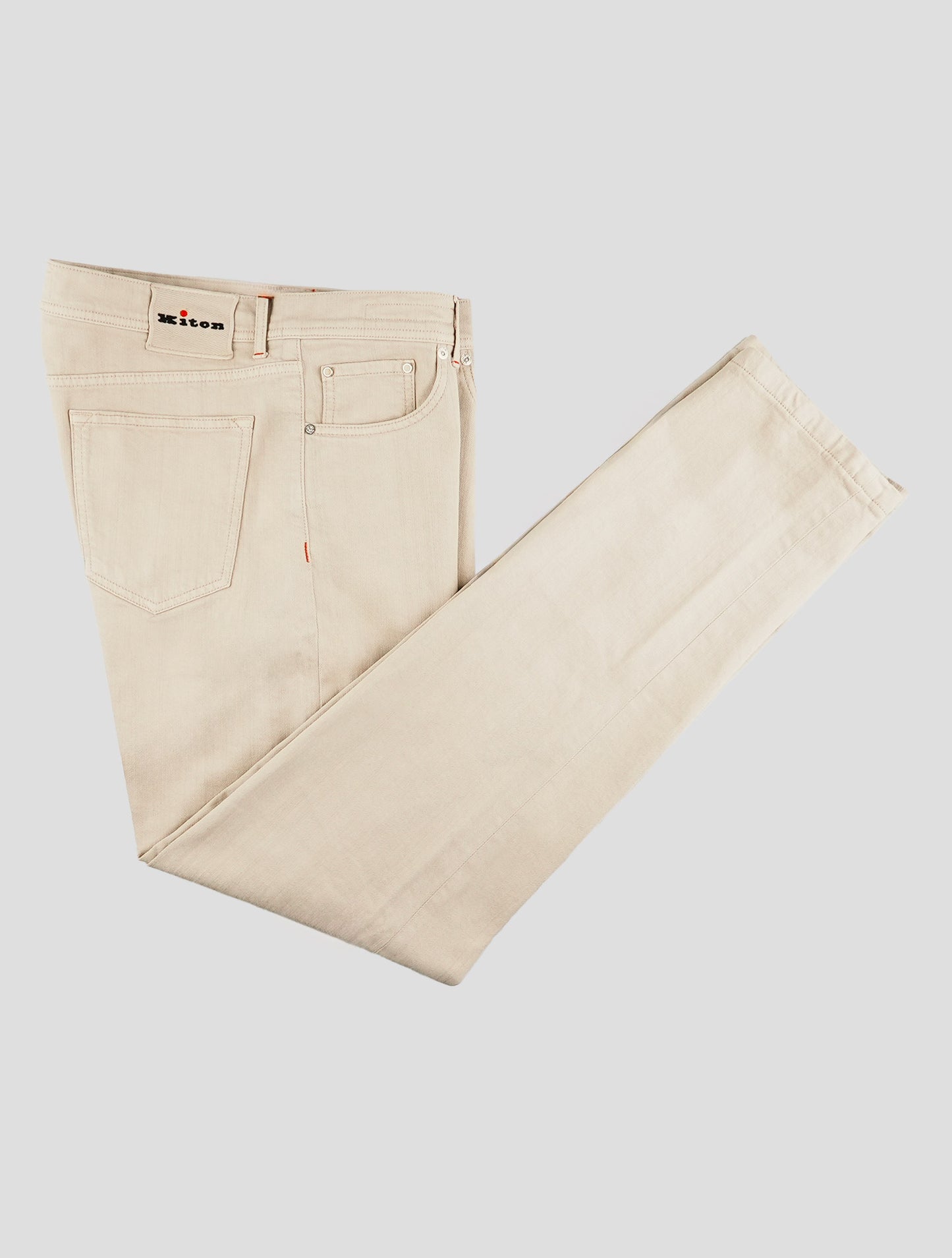 Kiton Beige Cotton Ea Jeans