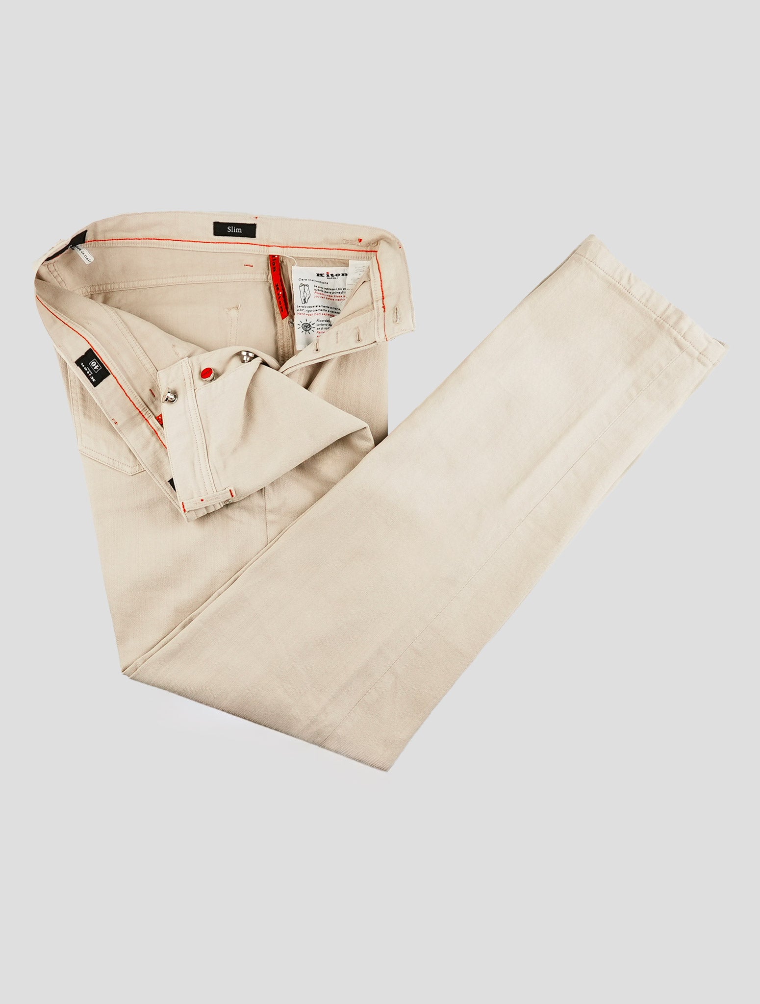 Kiton Beige Cotton Ea Jeans