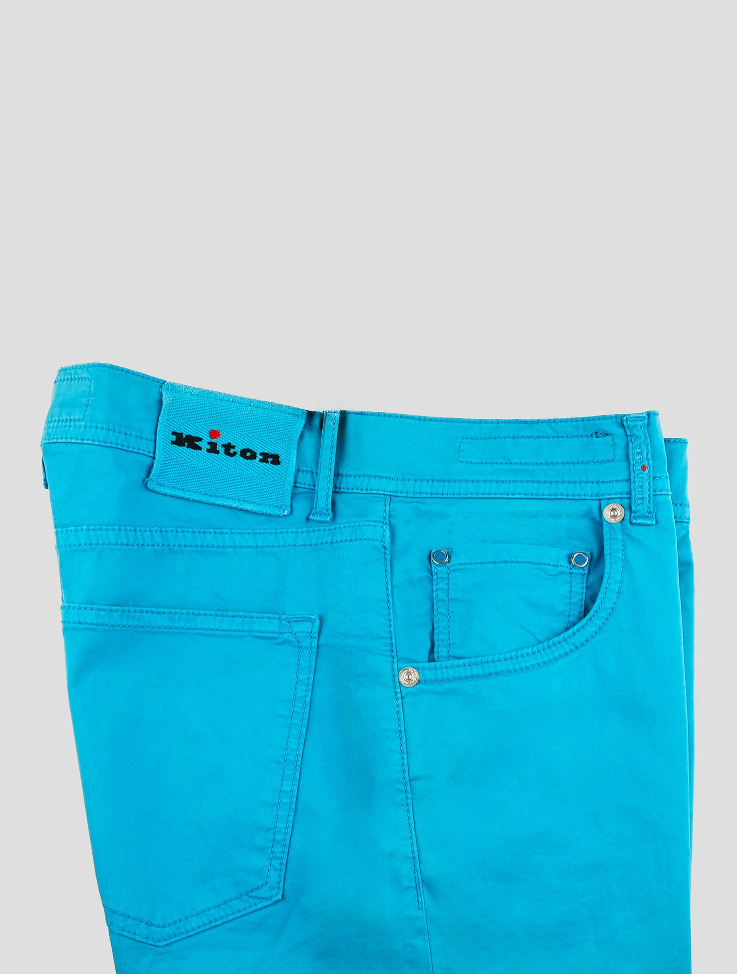 Kiton Blue Cotton Ea Jeans
