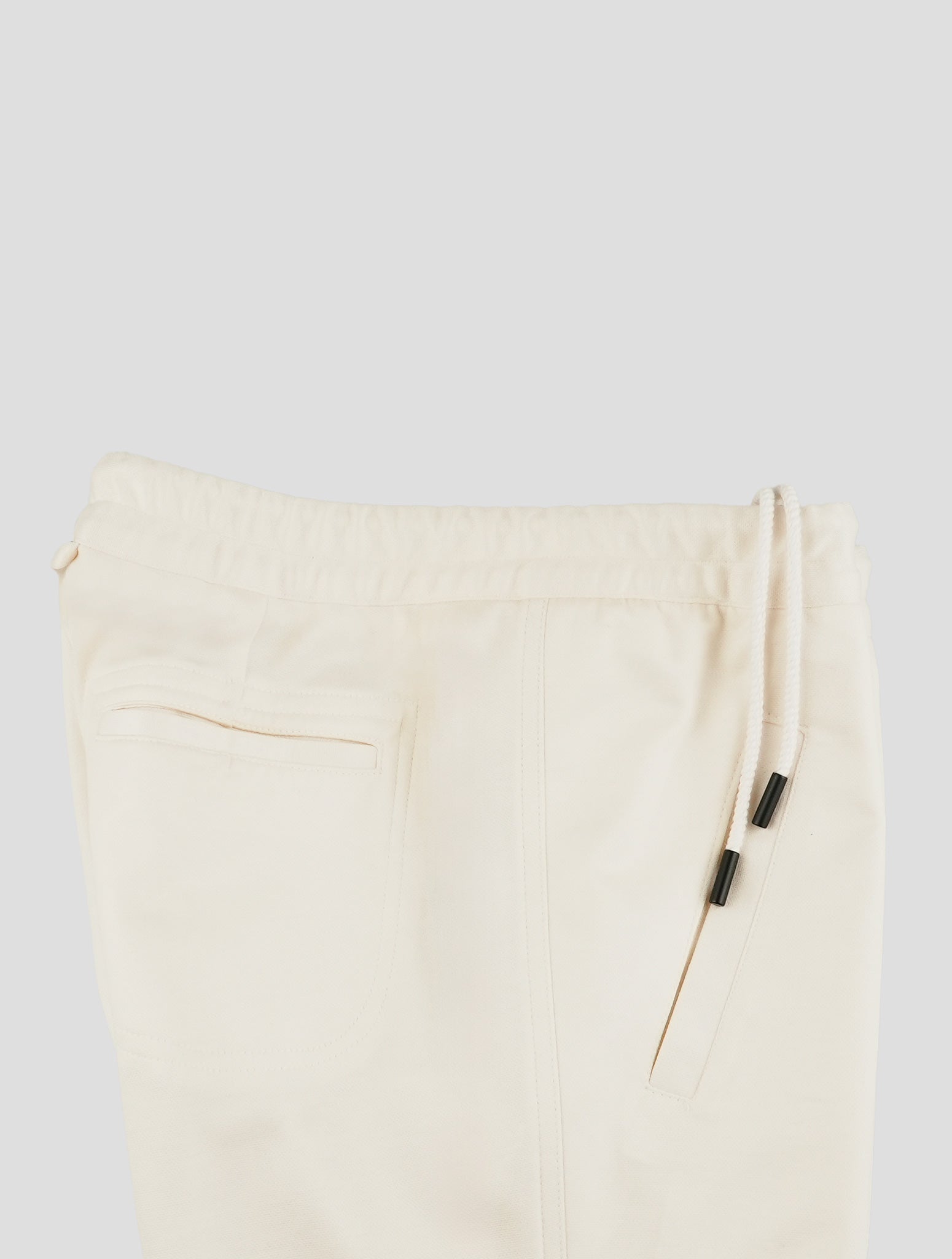 Kiton White Cashmere Cotton Pa Pants