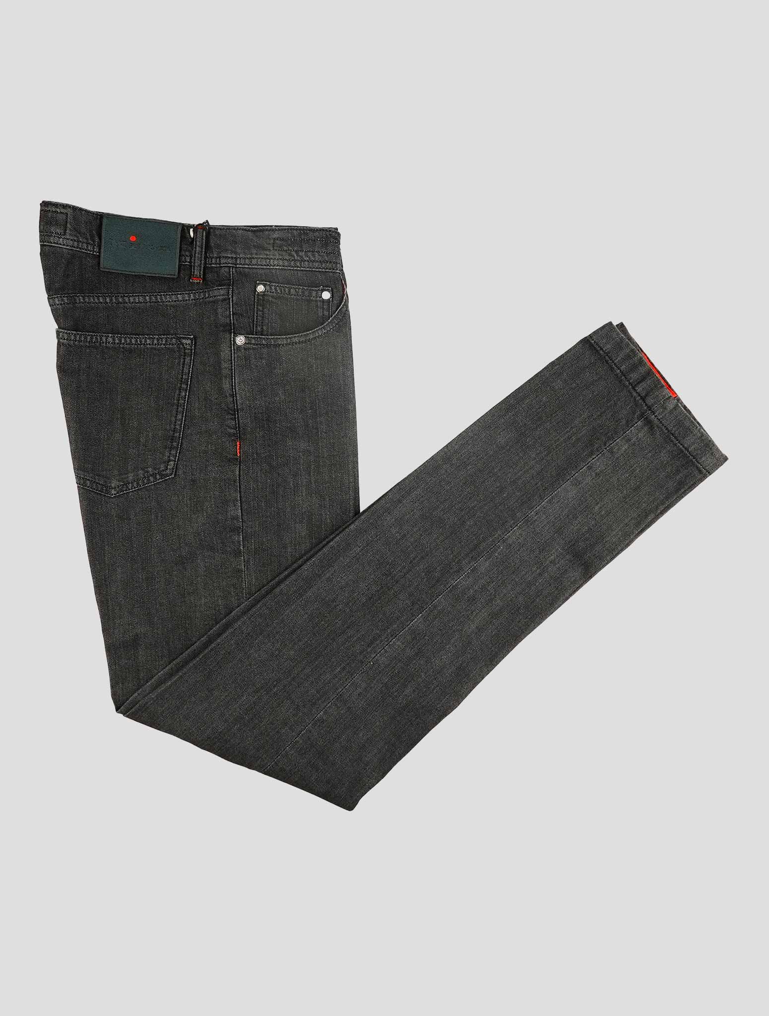 Kiton Dark Gray Cotton Cashmere Ea Jeans