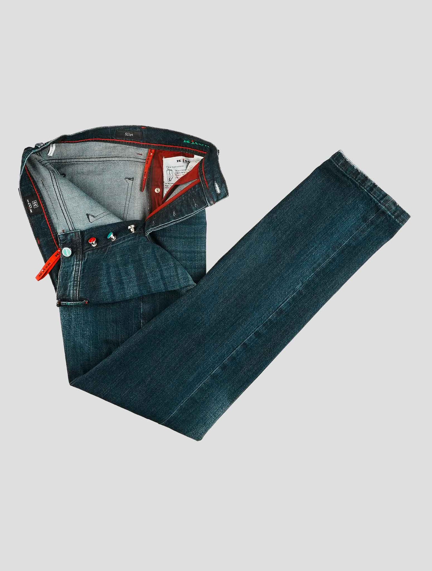 Kiton Blue Cotton Ea Jeans