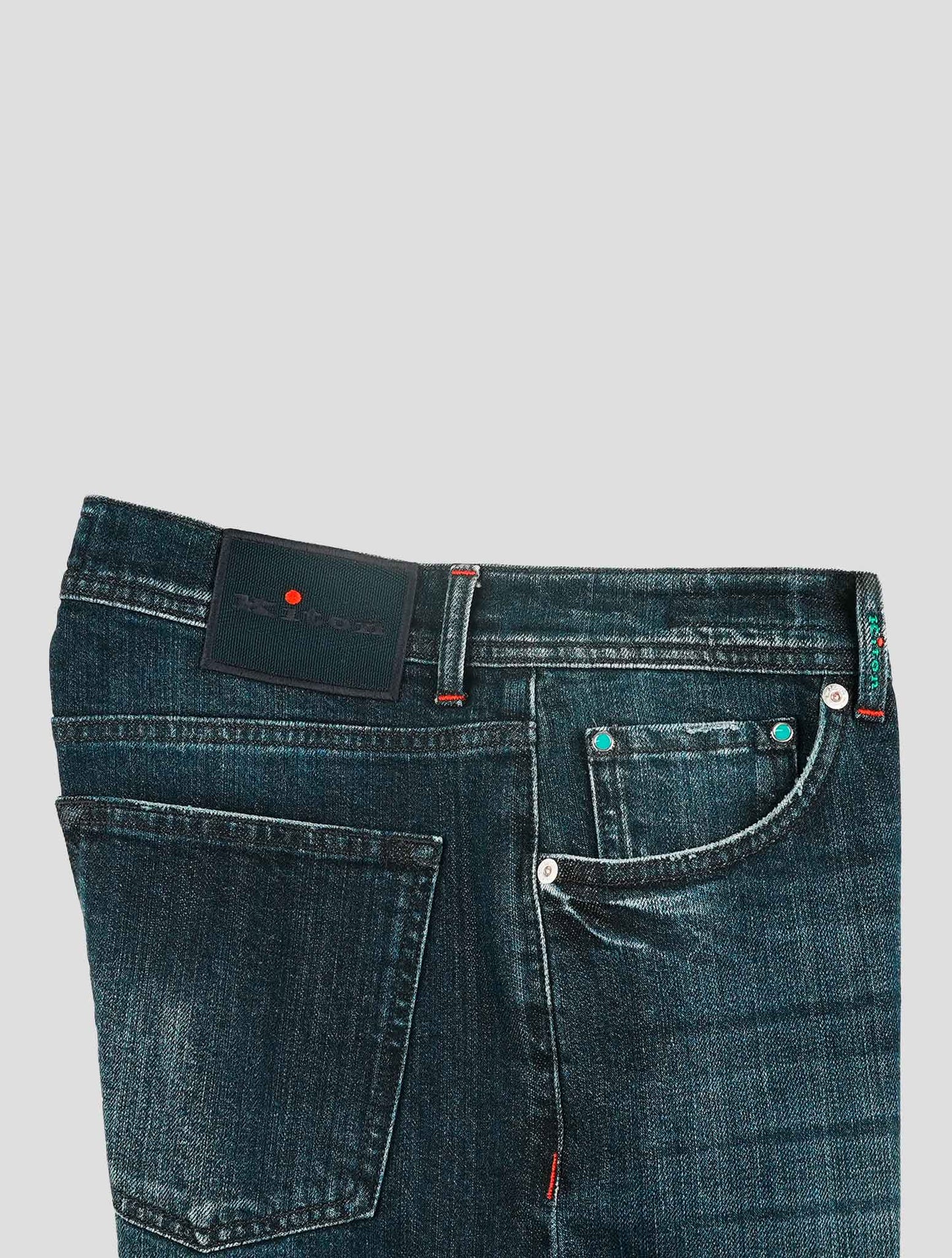 Kiton Blue Cotton Ea Jeans