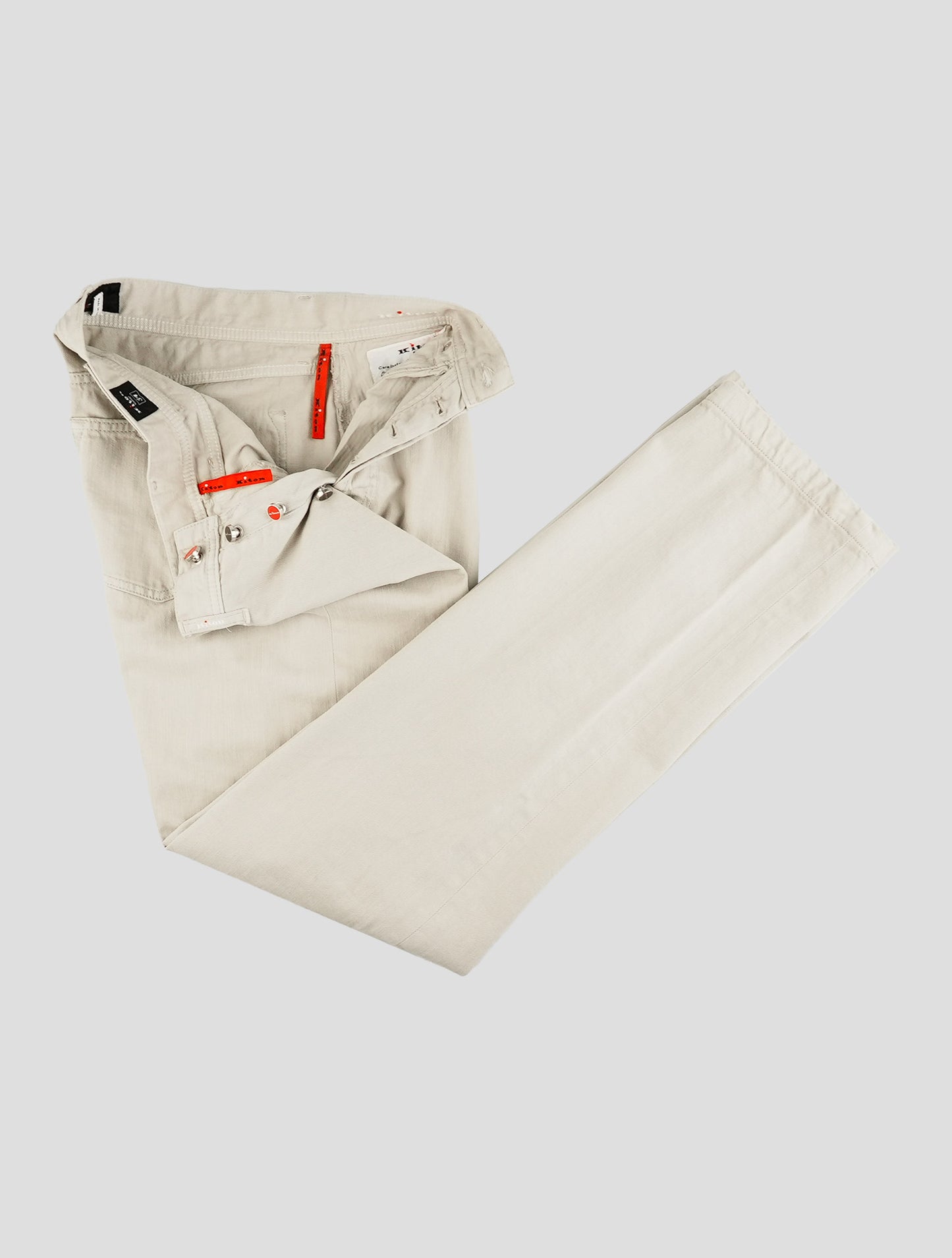 Kiton Gray Cotton Jeans