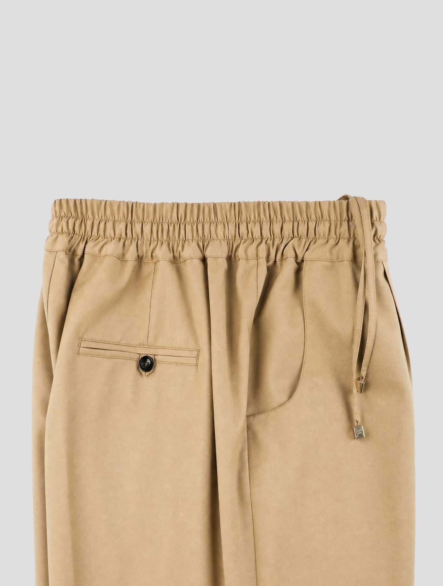 Kiton Green Virgin Wool Pants