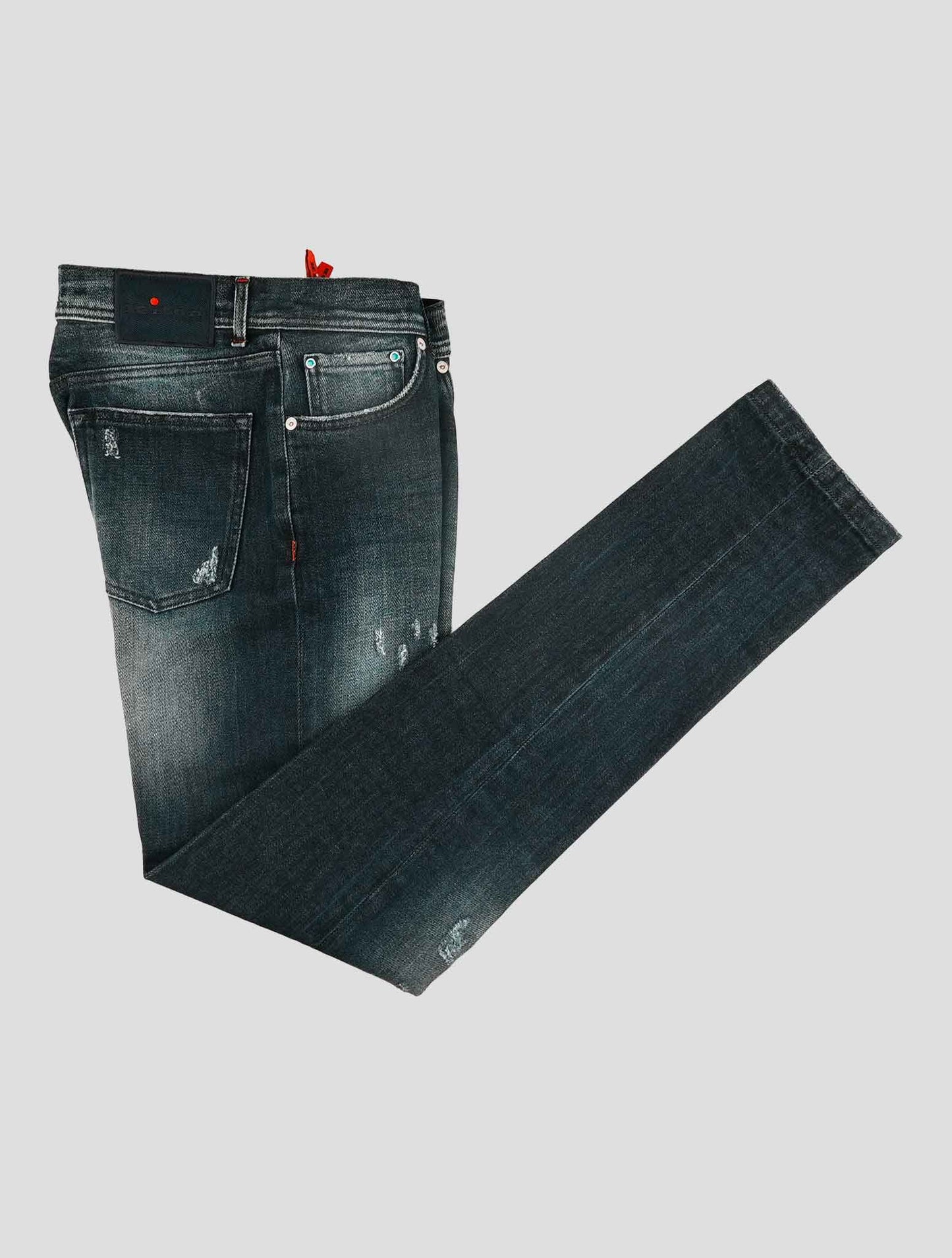 Kiton Blue Cotton Ea Jeans