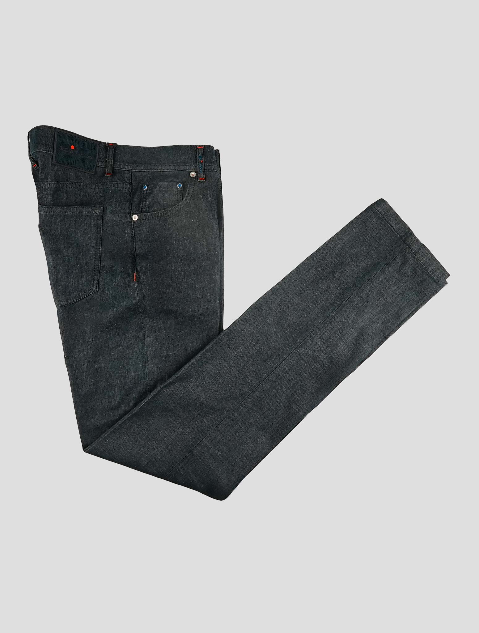 Kiton Blue Cotton Ea Jeans