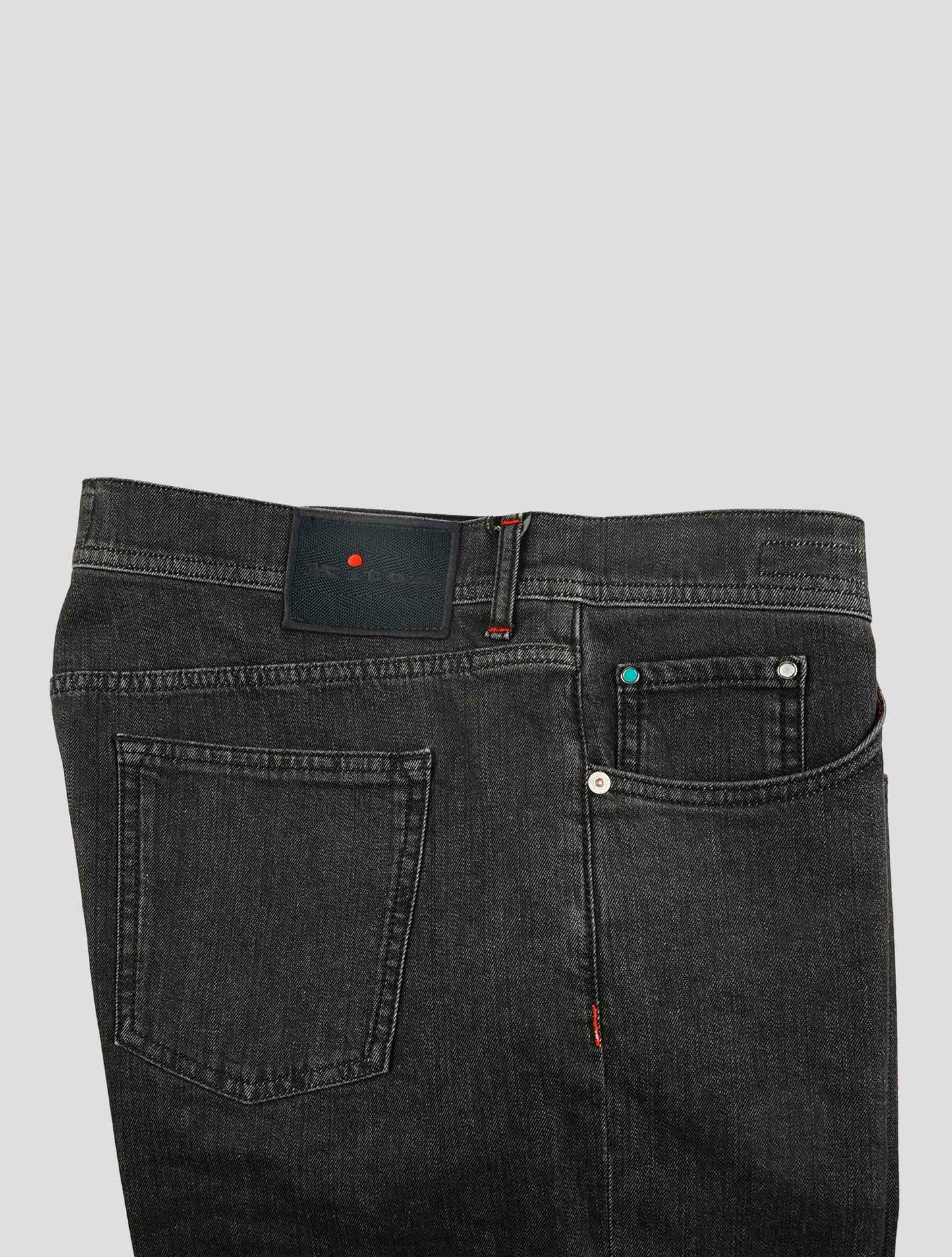 Kiton Gray Cotton Cashmere Ea Jeans