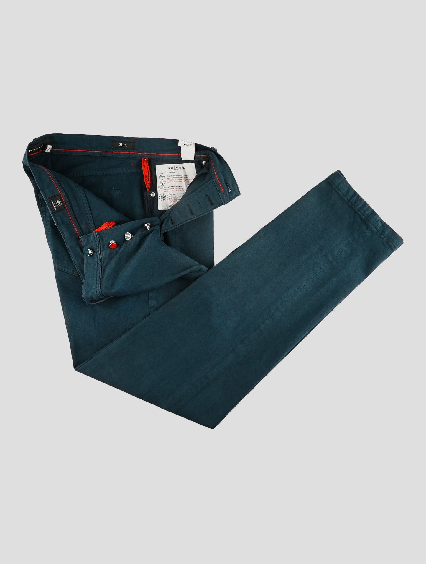 Kiton Blue Cotton Ea Jeans