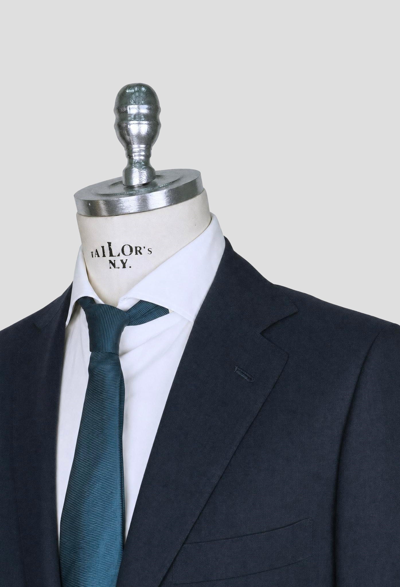 Kiton Blue Cashmere Silk Suit