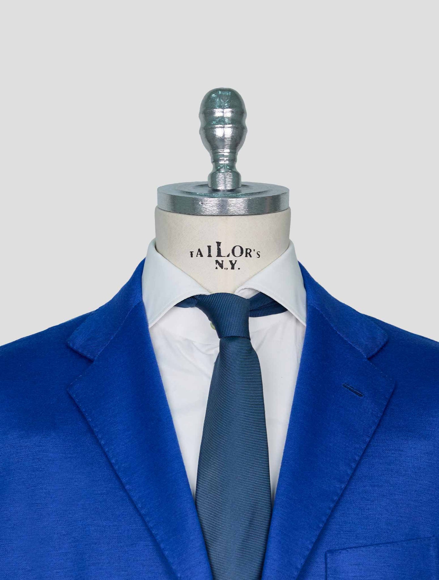 Kiton Blue Cashmere Pl Blazer
