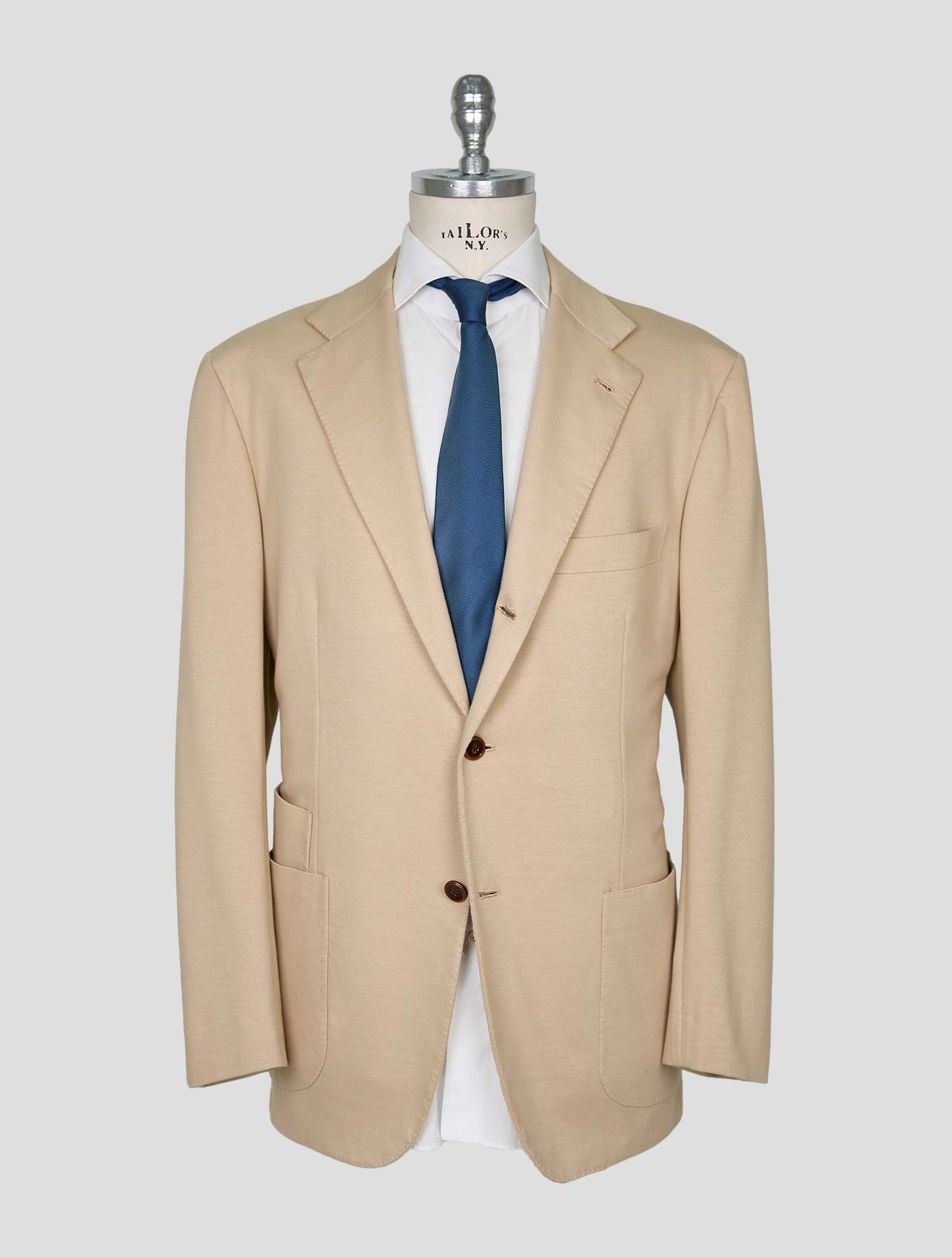 Kiton Beige Cotton Ea Blazer