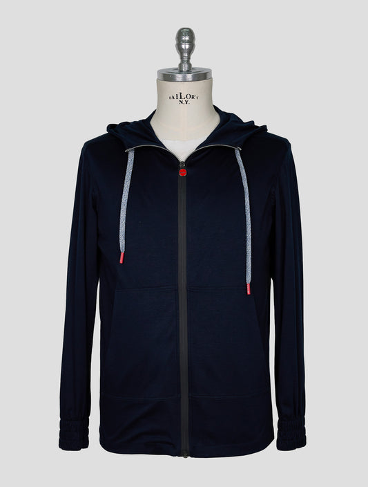 Kiton Blue Cotton Shirt Umbi